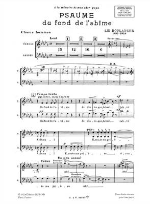 Psaume 130 : Du fond de l'Abîme