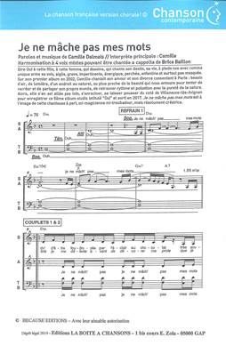 Je ne mache pas mes mots